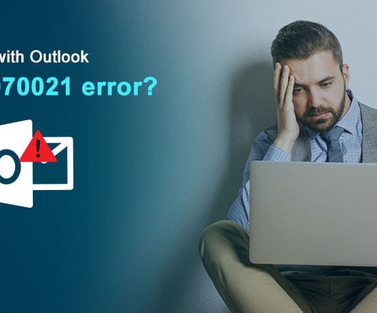 Outlook error 0x80070021