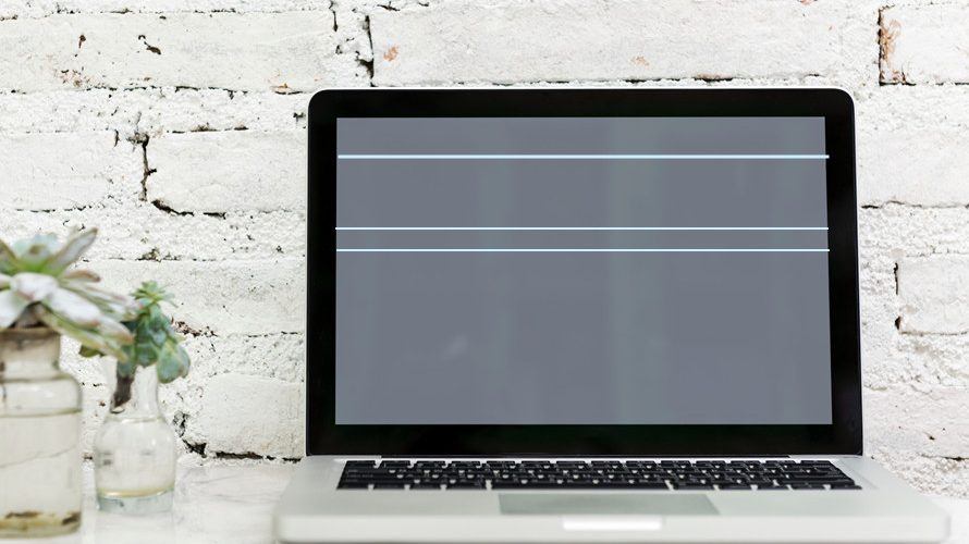 horizontal line on computer