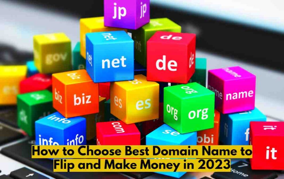 How to Choose Best Domain Name to Flip and Make Money in 2023