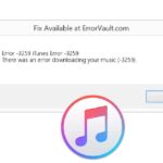 iTunes Error 3259